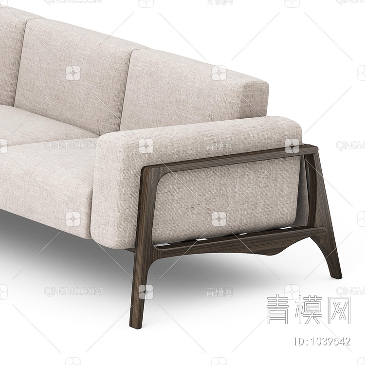 三人沙发3D模型下载【ID:1039542】