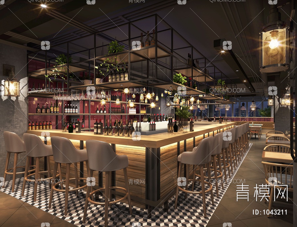 原生态酒吧3D模型下载【ID:1043211】