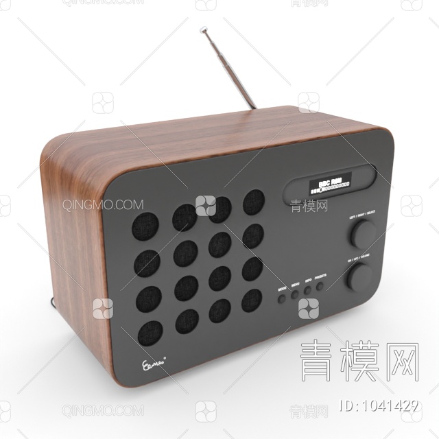 复古收音机SU模型下载【ID:1041429】