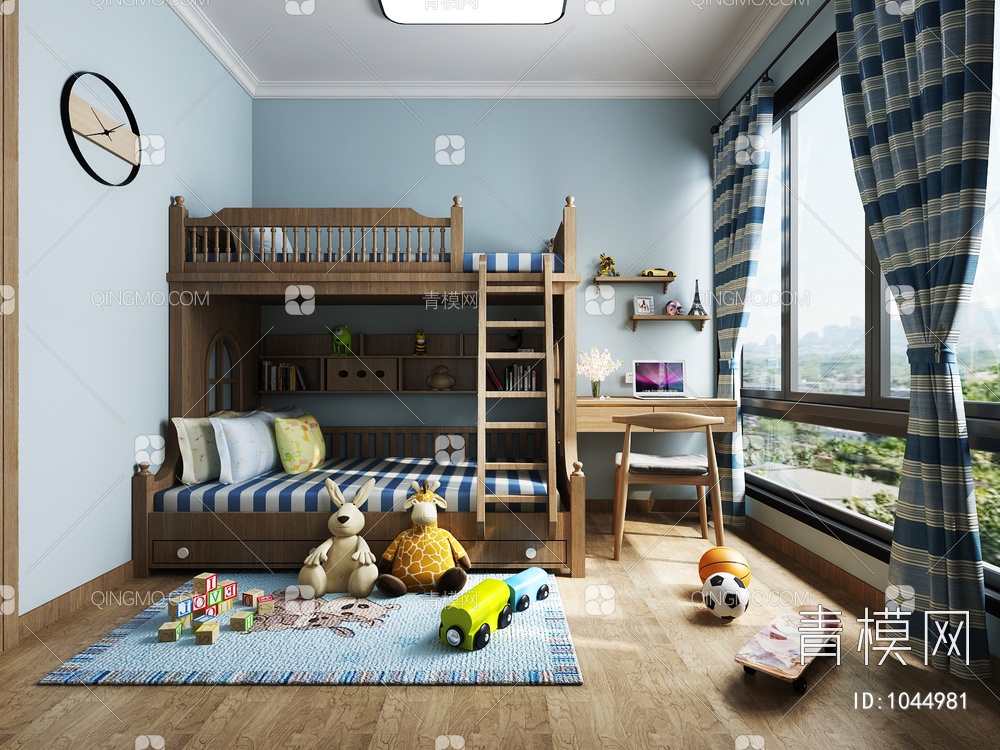 儿童卧室3D模型下载【ID:1044981】