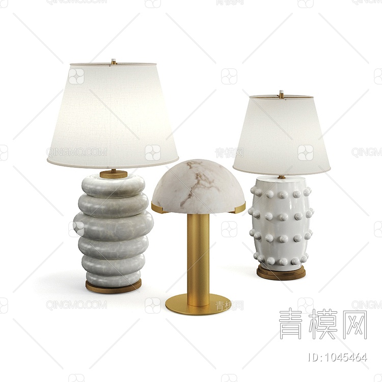 kelly wearstler lamps 台灯组合3D模型下载【ID:1045464】