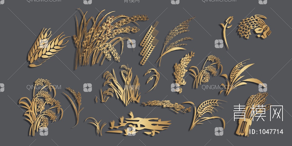 小麦3D模型下载【ID:1047714】