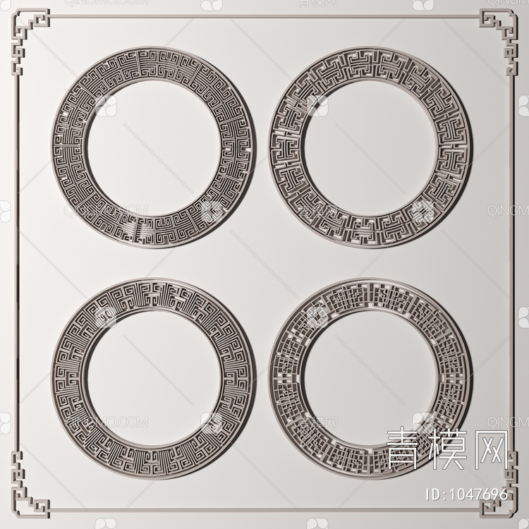 圆环雕花3D模型下载【ID:1047696】