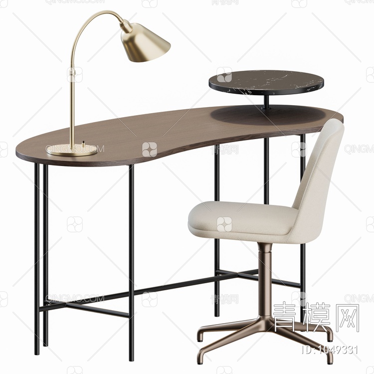 Office书桌椅3D模型下载【ID:1049331】