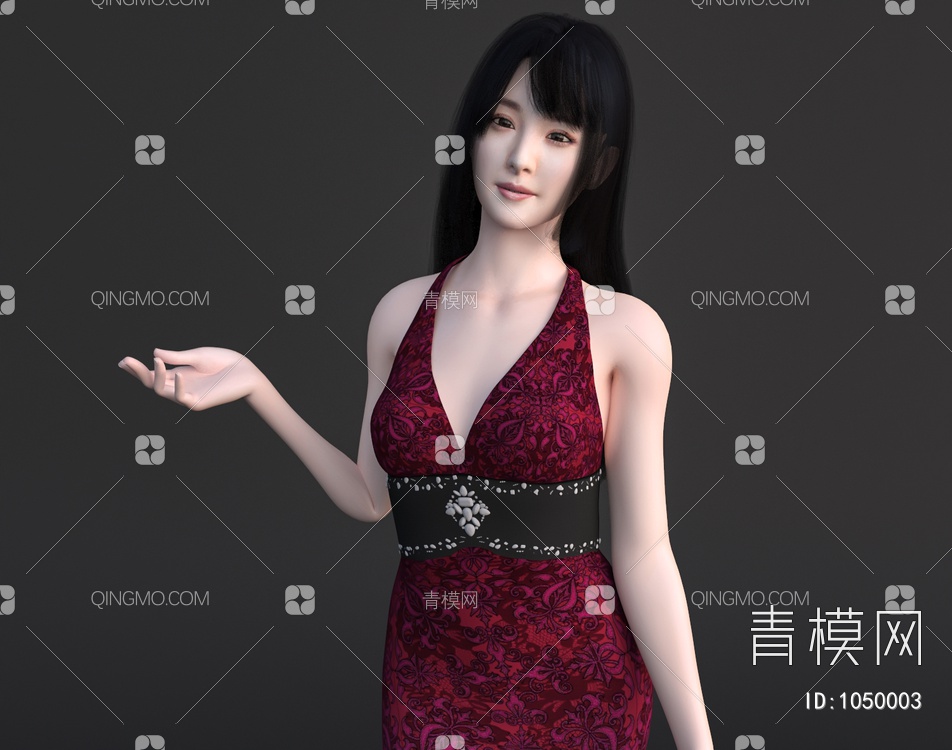 女人3D模型下载【ID:1050003】