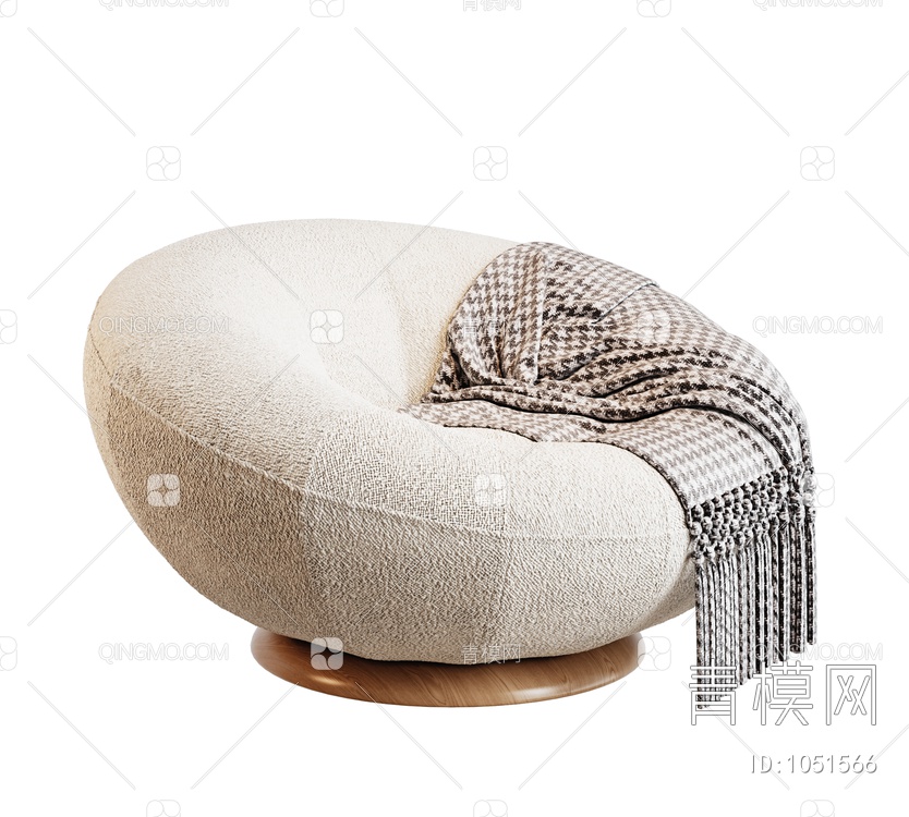 单人沙发3D模型下载【ID:1051566】