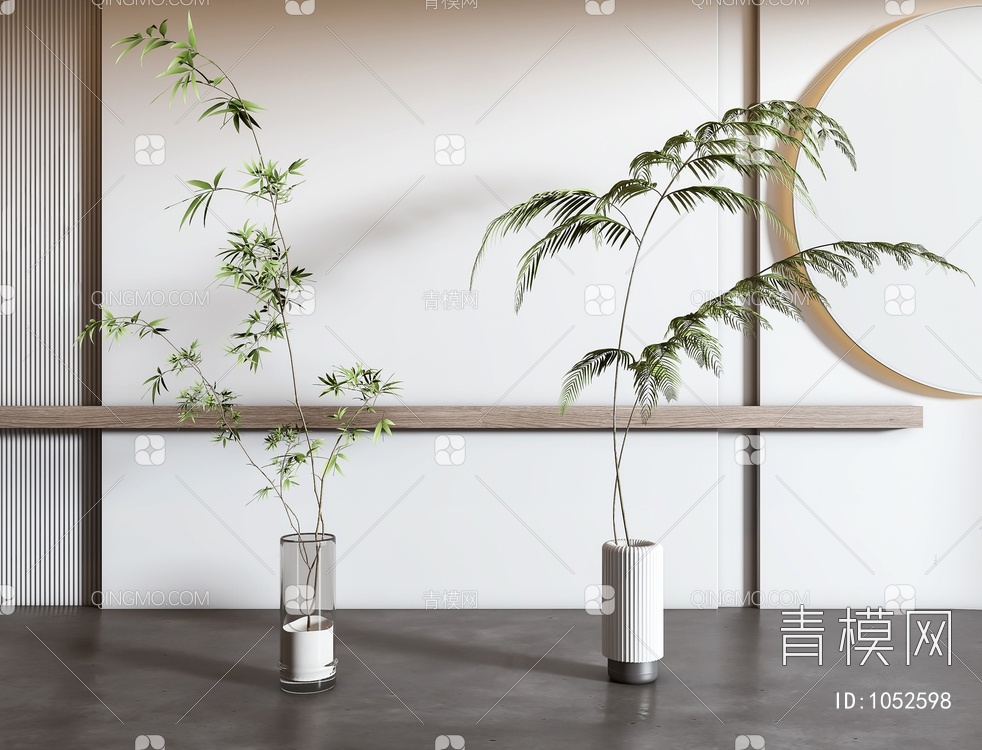 植物盆栽3D模型下载【ID:1052598】