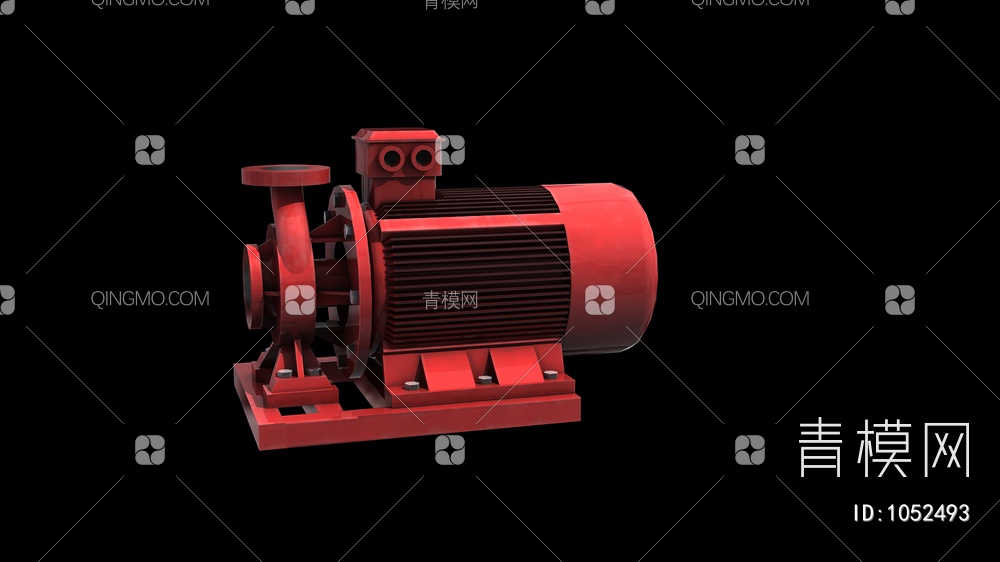 消防泵，抽水泵，工业设备3D模型下载【ID:1052493】