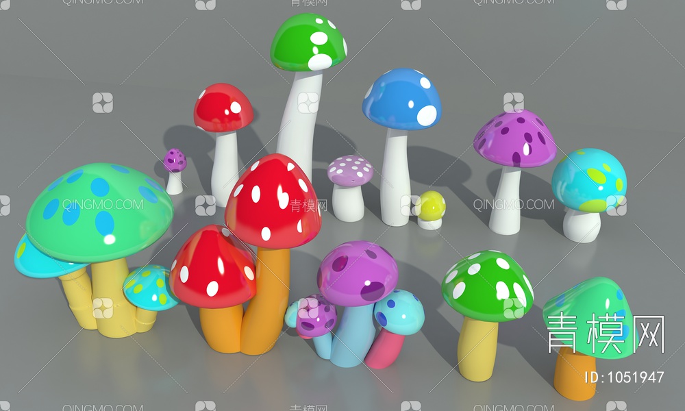 蘑菇石3D模型下载【ID:1051947】