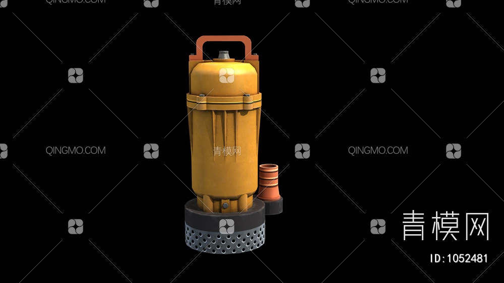 污水泵 潜水泵 抽水机3D模型下载【ID:1052481】