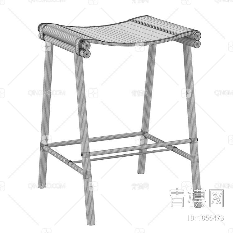 铁艺户外椅3D模型下载【ID:1055478】