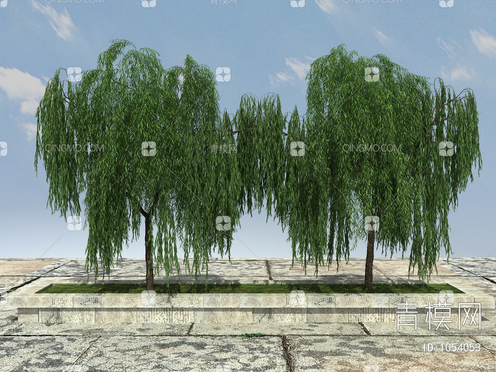 绿化植物、景观植物、观赏植物3D模型下载【ID:1054053】