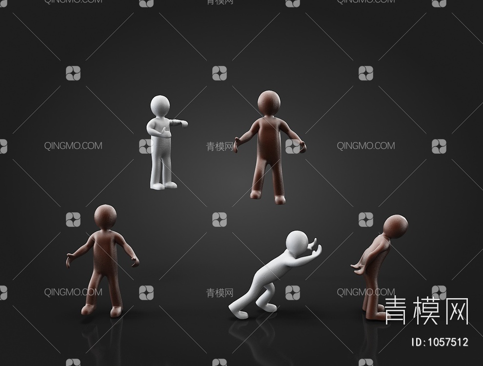 人物雕塑摆件3D模型下载【ID:1057512】