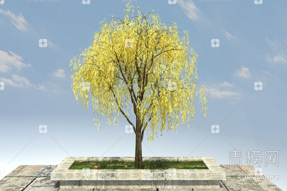 垂柳 柳树3D模型下载【ID:1056675】