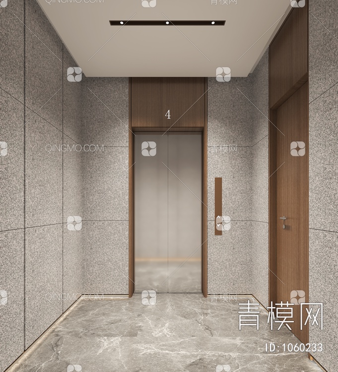 电梯间3D模型下载【ID:1060233】