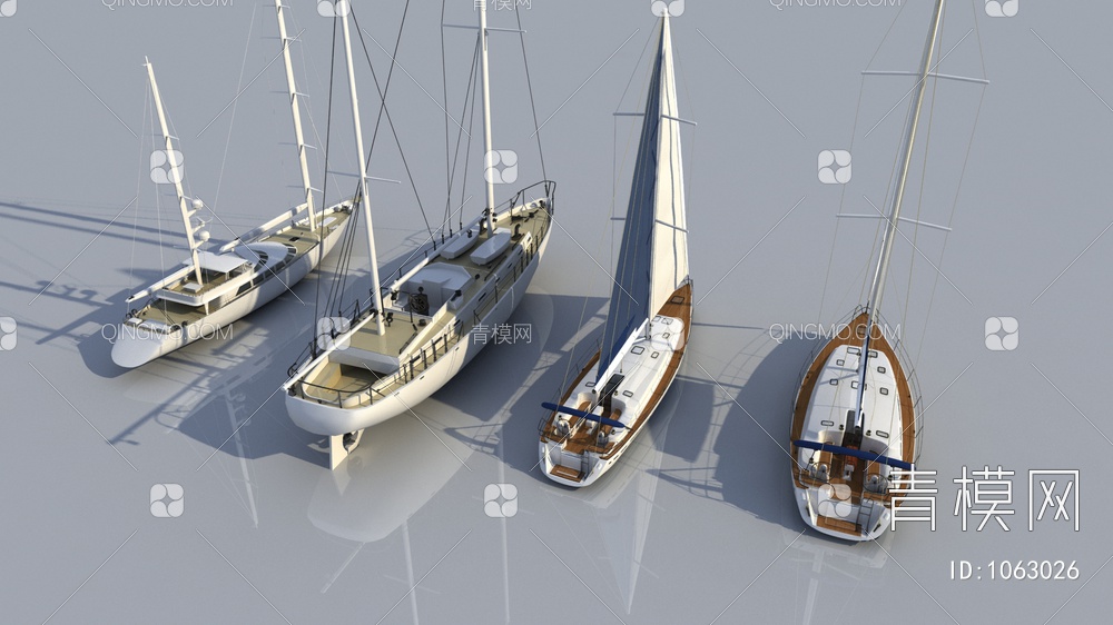 游艇3D模型下载【ID:1063026】