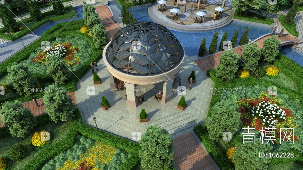 公园景观3D模型下载【ID:1062228】