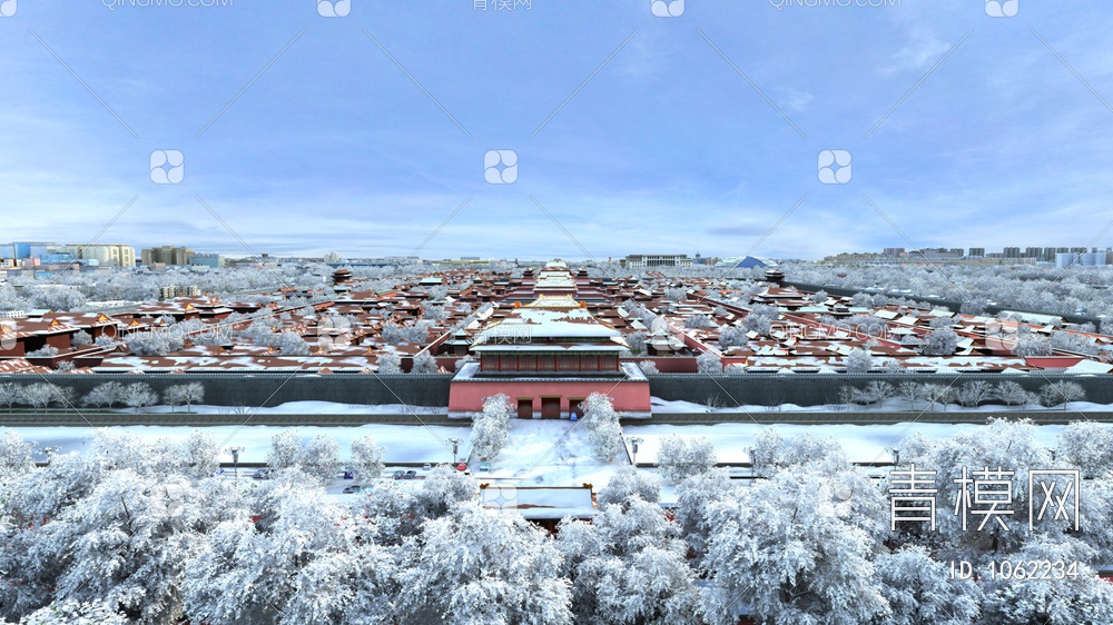 古建城市景观3D模型下载【ID:1062234】