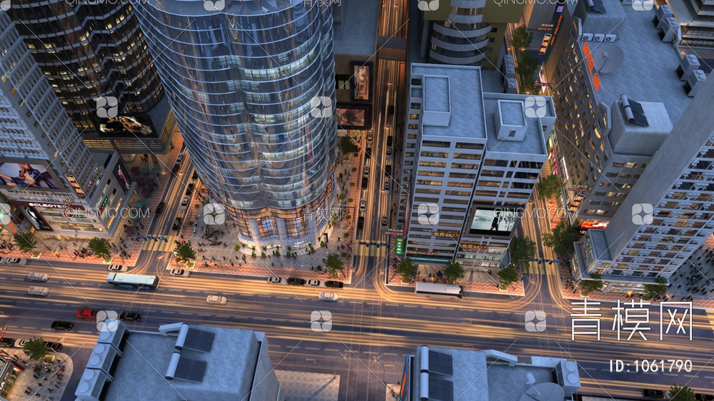 城市建筑3D模型下载【ID:1061790】