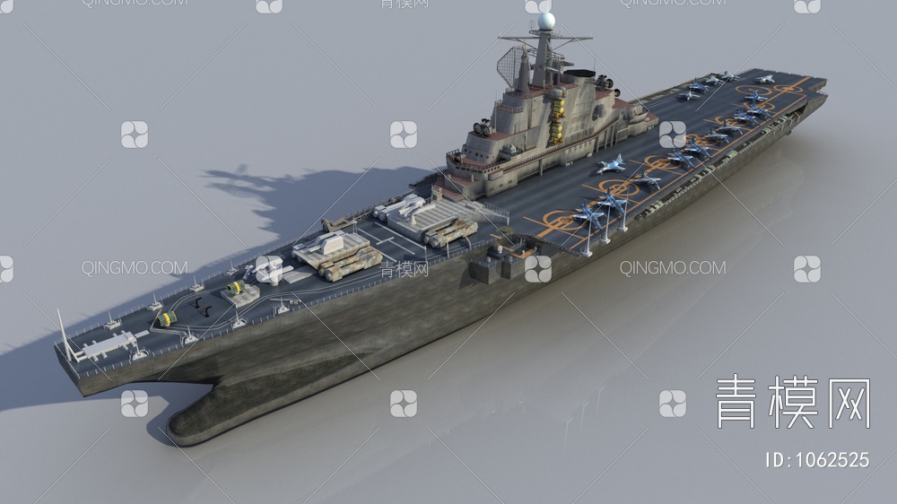 军舰3D模型下载【ID:1062525】