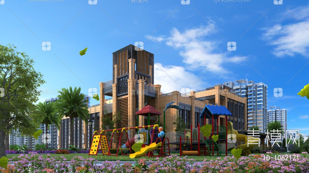 儿童娱乐建筑景观3D模型下载【ID:1062171】