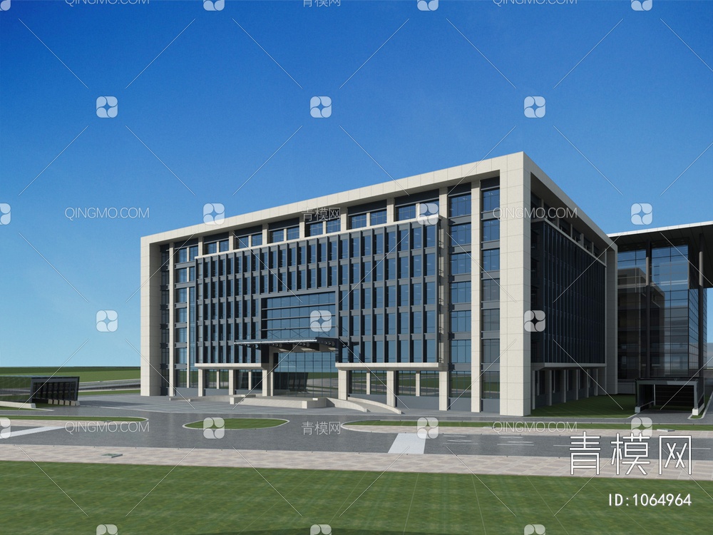 建筑 办公楼3D模型下载【ID:1064964】