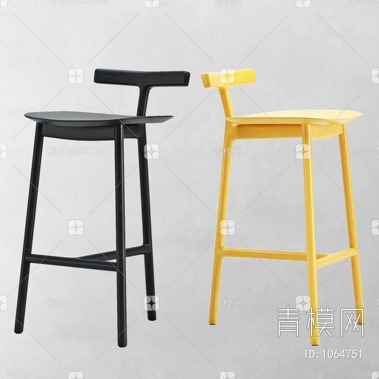 吧台椅3D模型下载【ID:1064751】