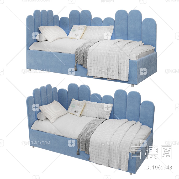 单人床 沙发床3D模型下载【ID:1065348】