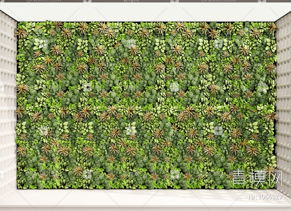 绿植墙 植物墙 植物组合3D模型下载【ID:1066329】