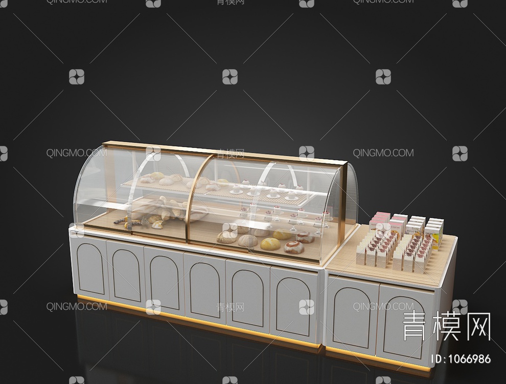 面包展柜3D模型下载【ID:1066986】