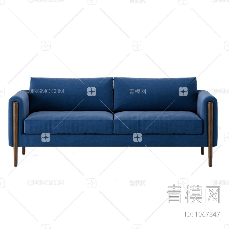 双人沙发3D模型下载【ID:1067847】