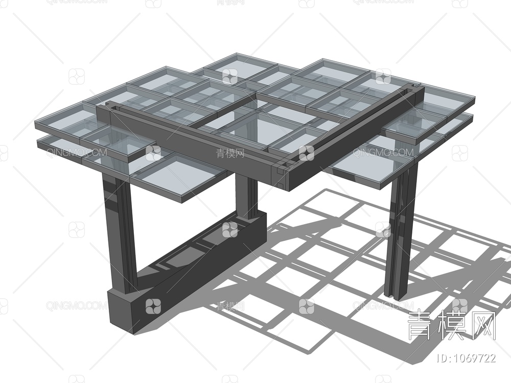 景观亭SU模型下载【ID:1069722】