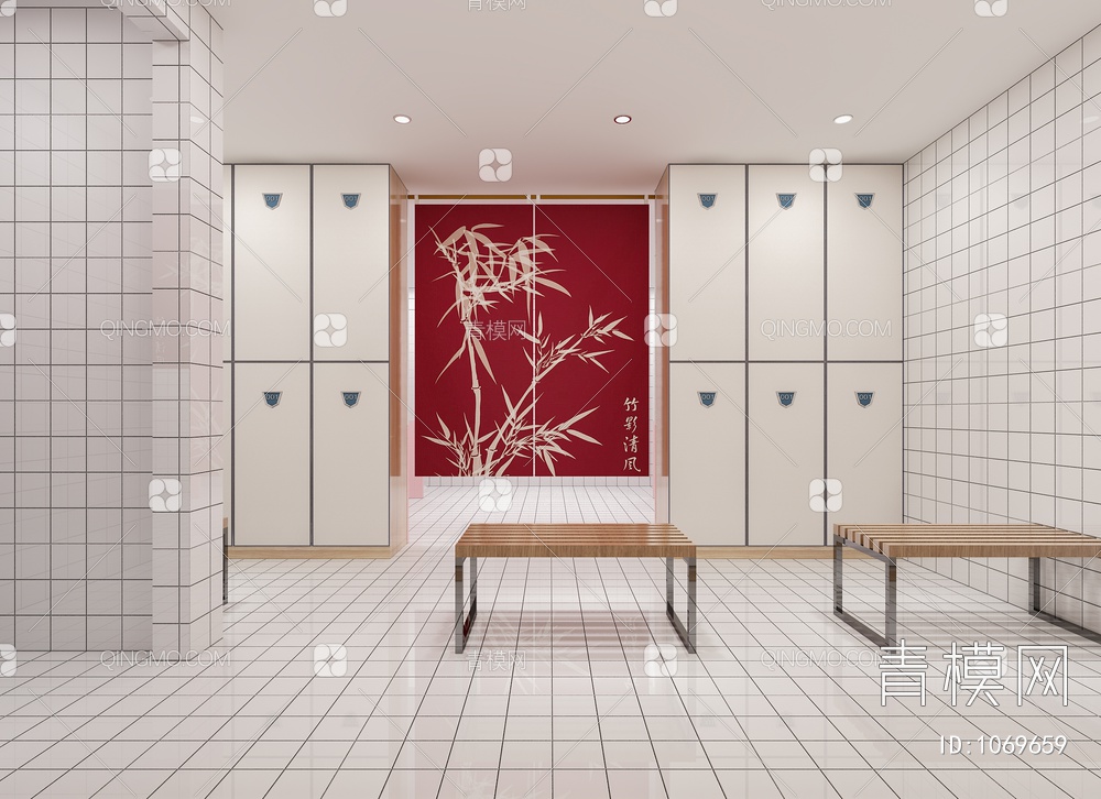 淋浴室 更衣室3D模型下载【ID:1069659】