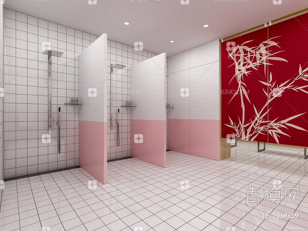 淋浴室 更衣室3D模型下载【ID:1069659】