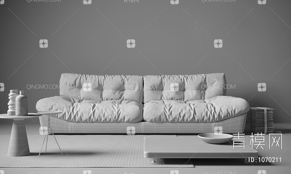 多人沙发3D模型下载【ID:1070211】
