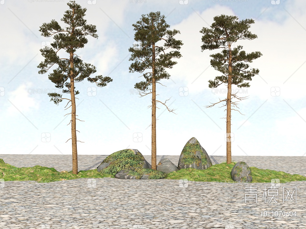 树 绿化植物 景观植物3D模型下载【ID:1070604】