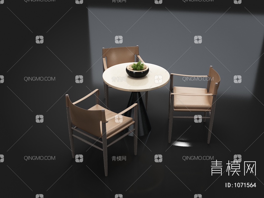 休闲桌椅3D模型下载【ID:1071564】