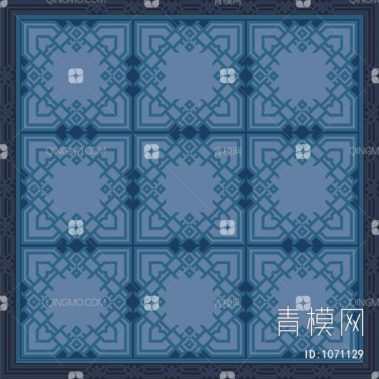 传统纹样“寿”字体变形，完整地毯图贴图下载【ID:1071129】