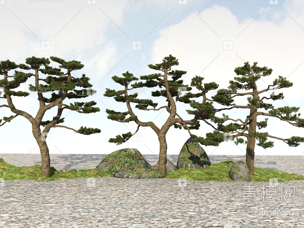 松树3D模型下载【ID:1070643】