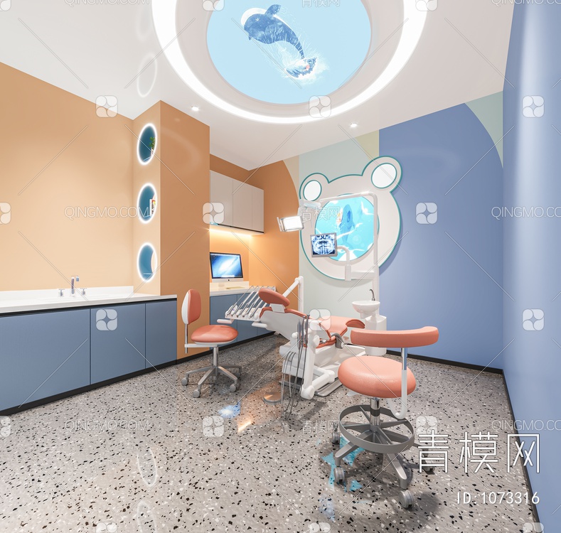 儿童牙科诊室3D模型下载【ID:1073316】