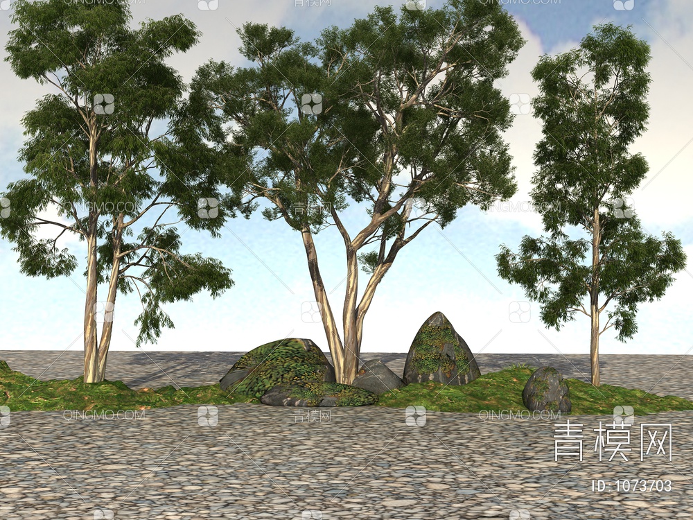 绿化植物、景观植物 观赏植物3D模型下载【ID:1073703】