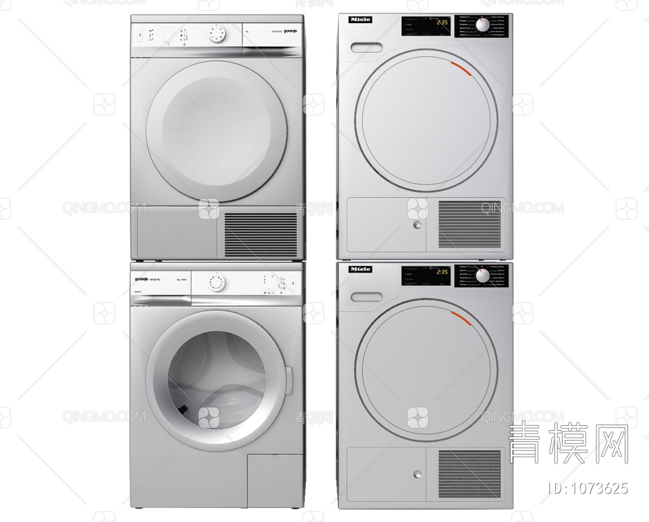 洗衣机SU模型下载【ID:1073625】