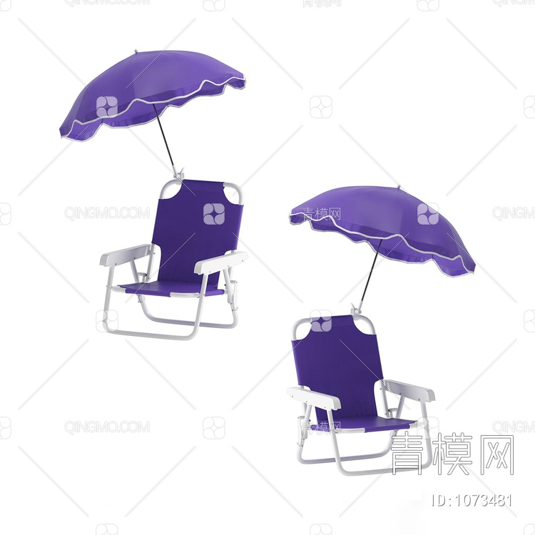 儿童椅 遮阳伞3D模型下载【ID:1073481】