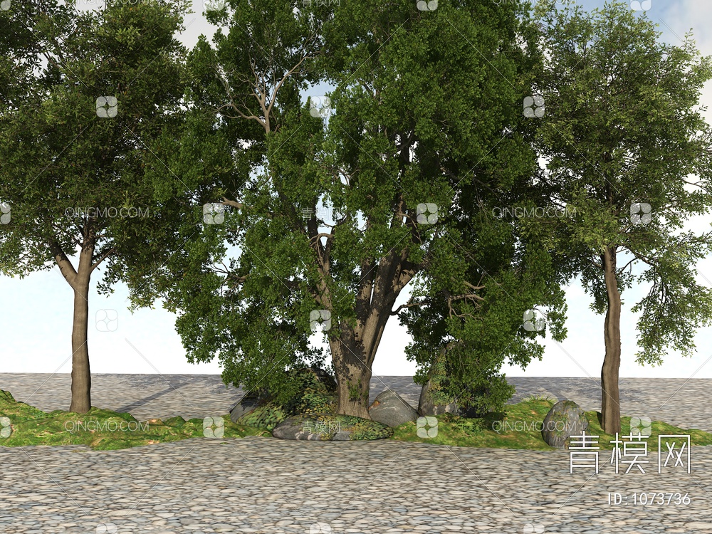 树 景观树3D模型下载【ID:1073736】