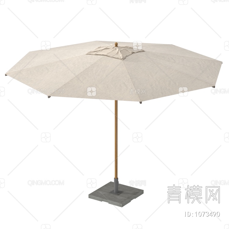 户外折叠式遮阳伞3D模型下载【ID:1073490】
