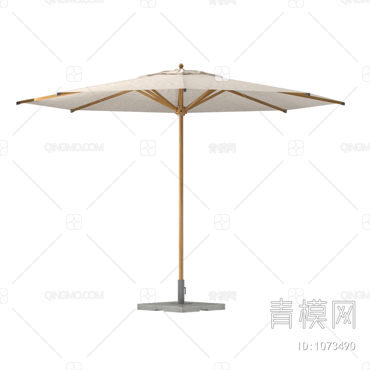 户外折叠式遮阳伞3D模型下载【ID:1073490】