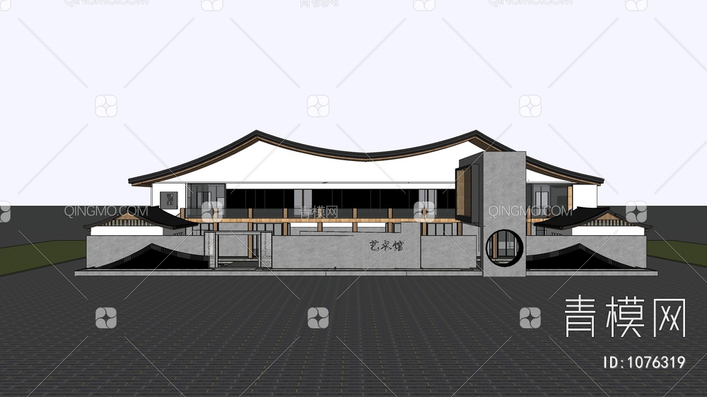 艺术馆SU模型下载【ID:1076319】