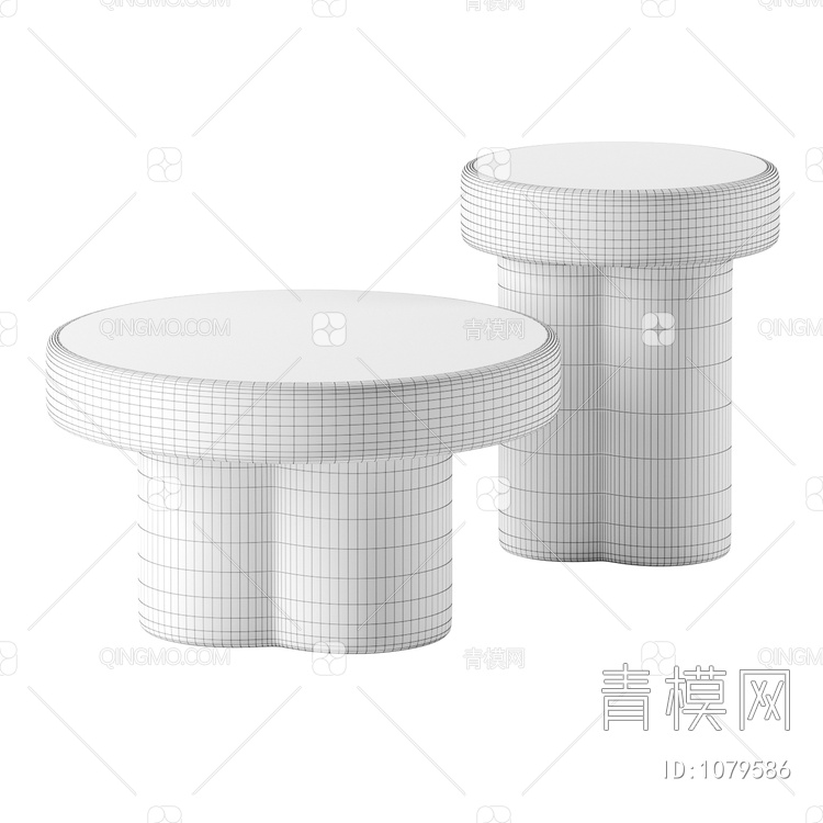 透明玻璃茶几3D模型下载【ID:1079586】