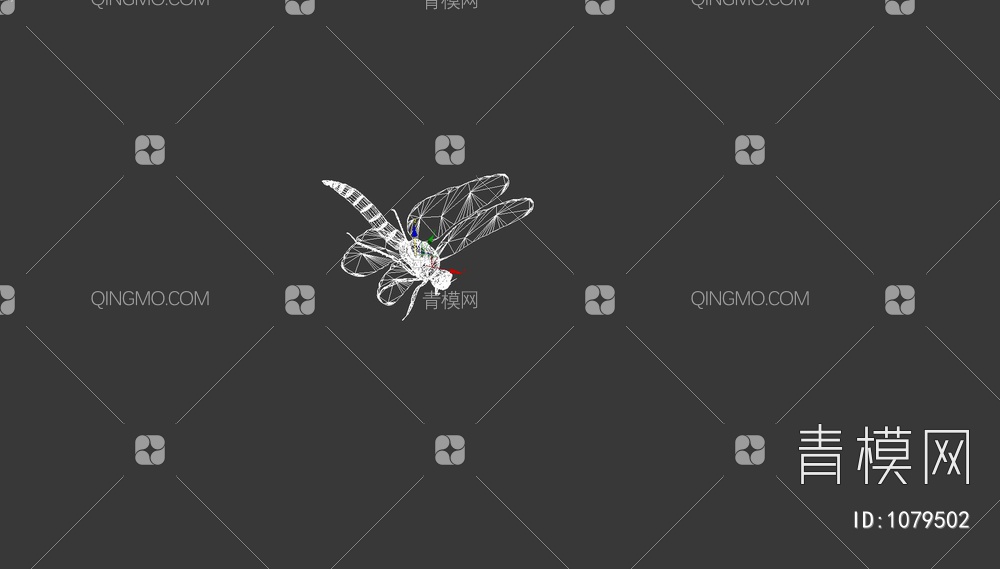 蜻蜓 动物3D模型下载【ID:1079502】