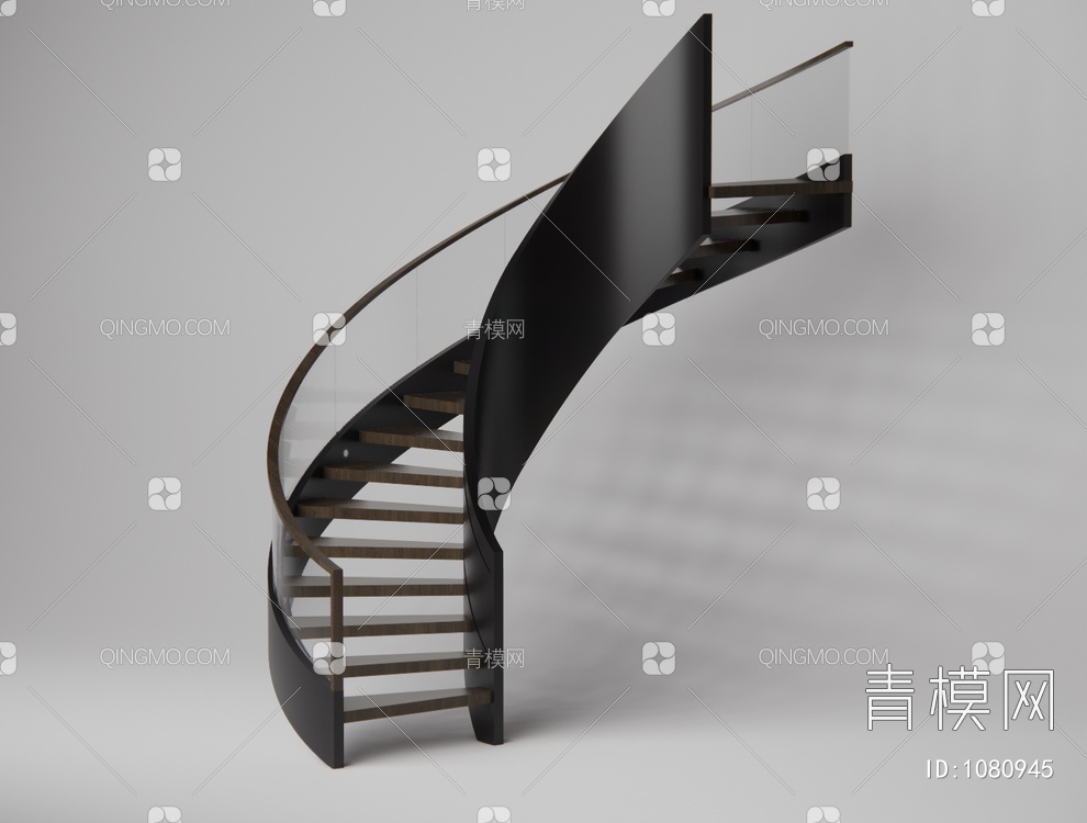 楼梯栏杆SU模型下载【ID:1080945】